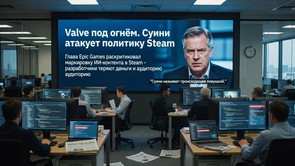 Valve под огнём. Суини атакует политику Steam