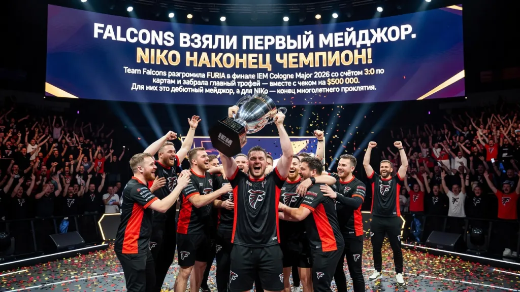 Falcons взяли первый мейджор. NiKo наконец чемпион!