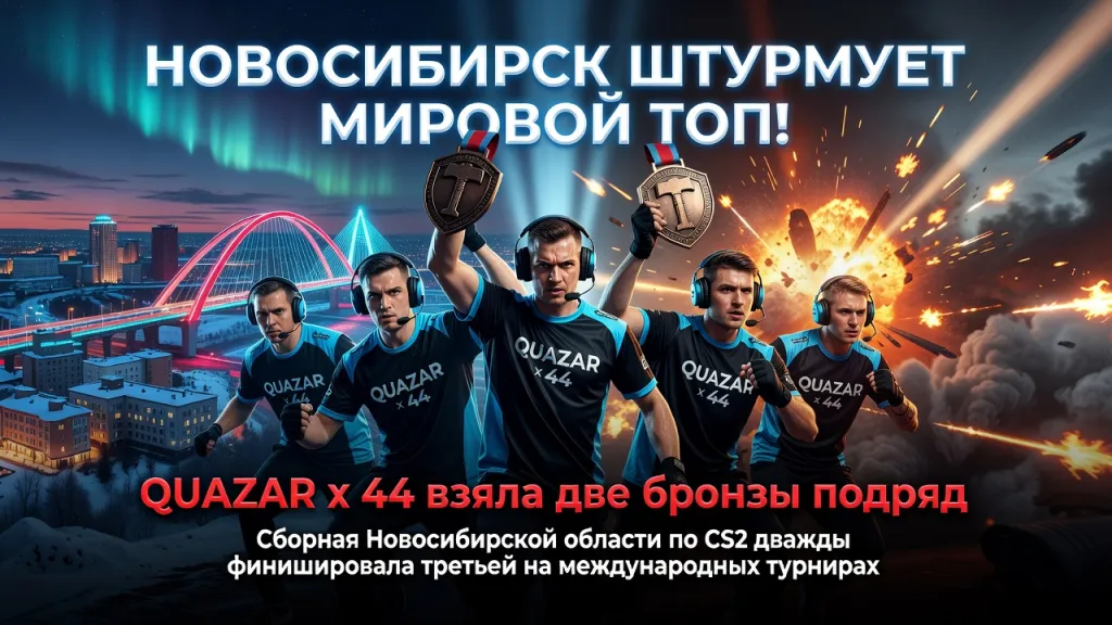 QUAZAR x 44 взяла два бронзы подряд. Новосибирск штурмует мировой топ!