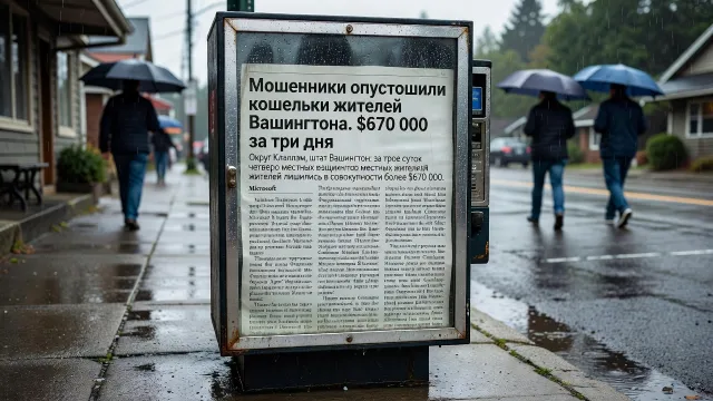 Мошенники опустошили кошельки жителей Вашингтона. $670 000 за три дня