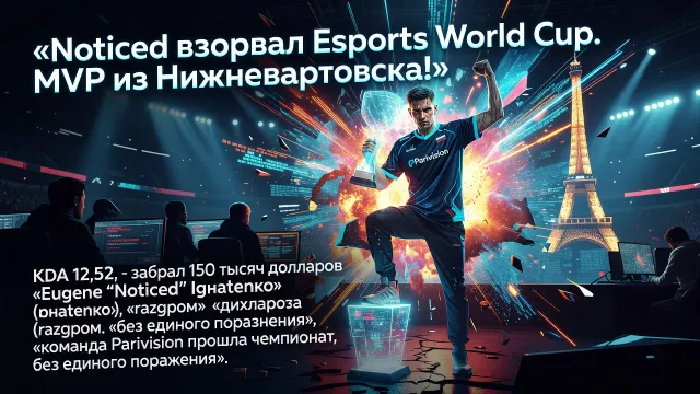 Noticed взорвал Esports World Cup. MVP из Нижневартовска!